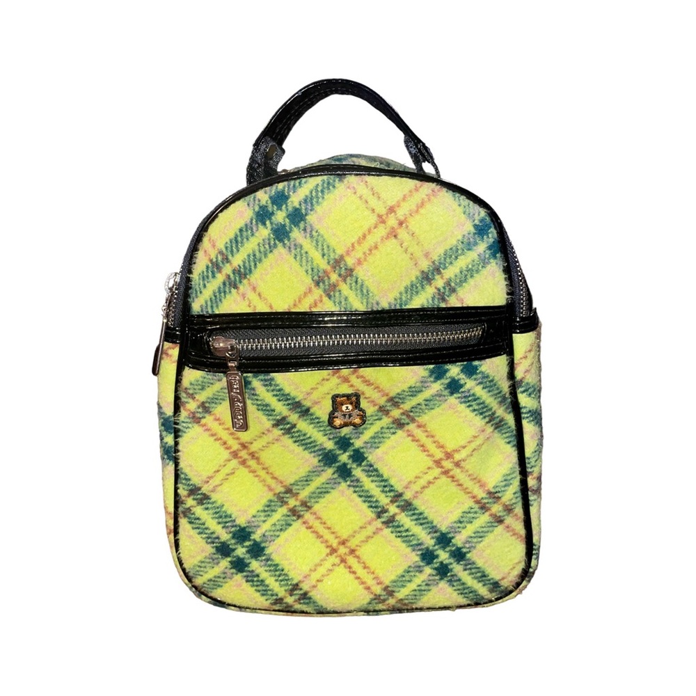 Teddy Fresh Green Plaid Mini Backpack